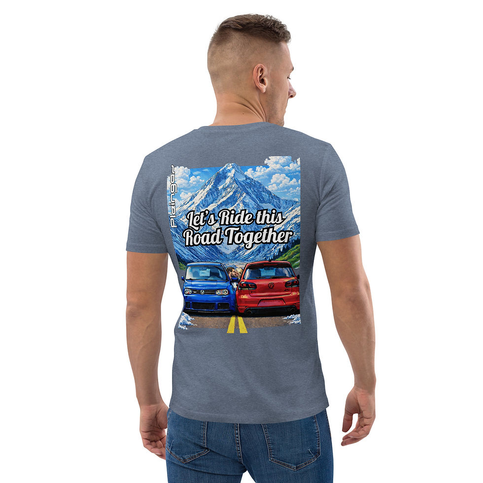 Miniaturbild: T-shirt Pleingaz LET'S RIDE This Road TOGETHER WOLFS Unisex coton bio oeko tex