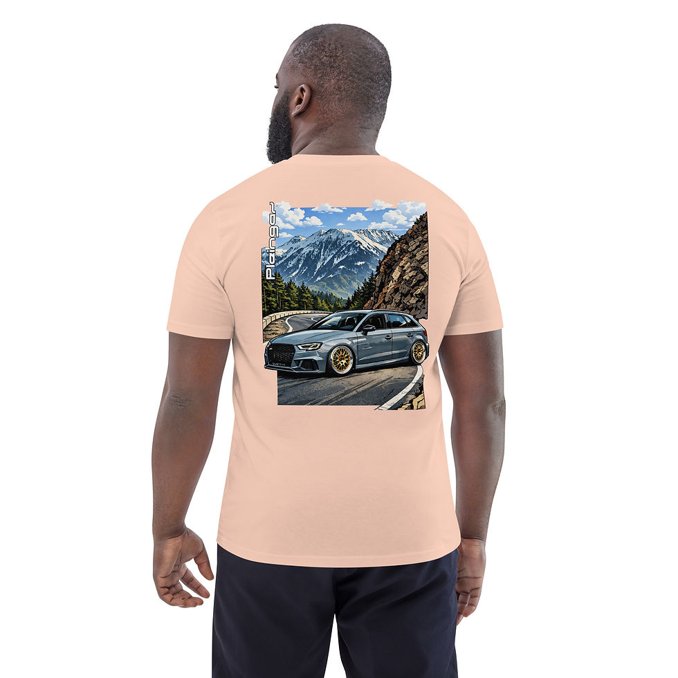 Thumbnail: T-shirt Pleingaz RS3 8V NARDO - du S au 5XL - Unisex coton bio oeko tex