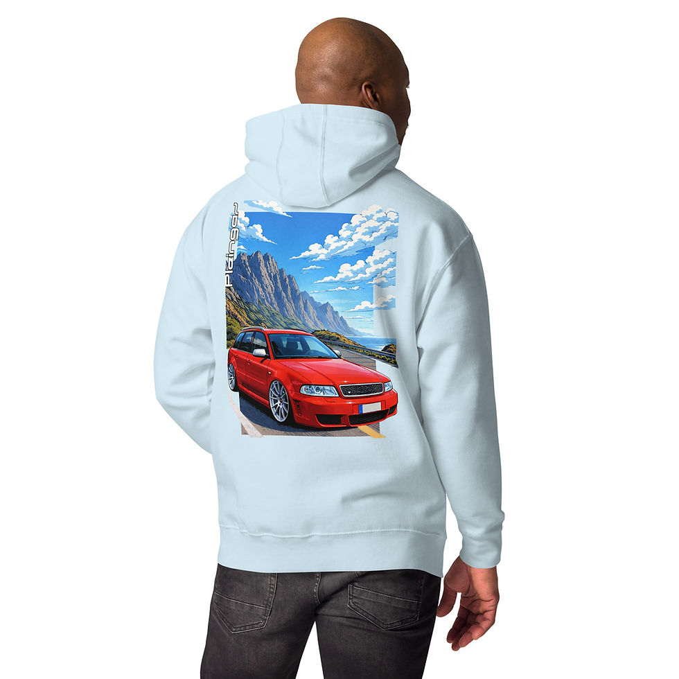 Miniature : Hoodie Pleingaz RS4 B5 RED - du S au 3XL - unisex coton/polyester