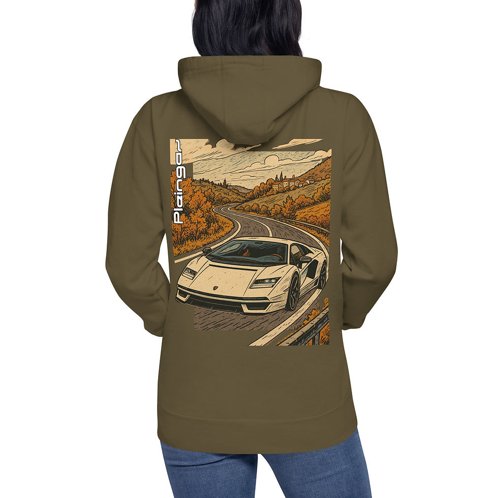 Thumbnail: Hoodie Pleingaz COUNTACH LP800-4 - du S au 3XL  - unisex coton/polyester