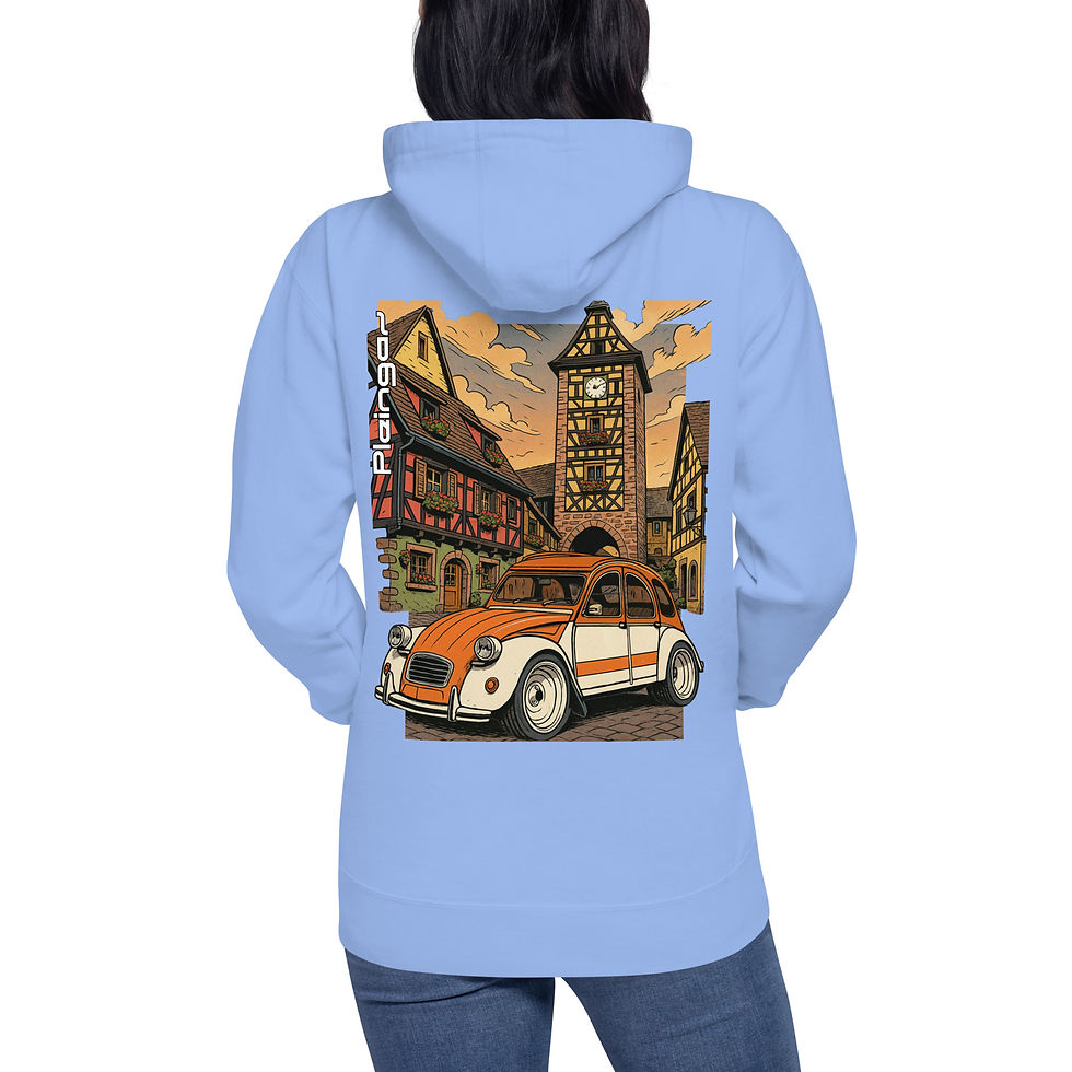 Miniaturbild: Hoodie Pleingaz 2CV SPOT - du S au 3XL  - unisex coton/polyester copie