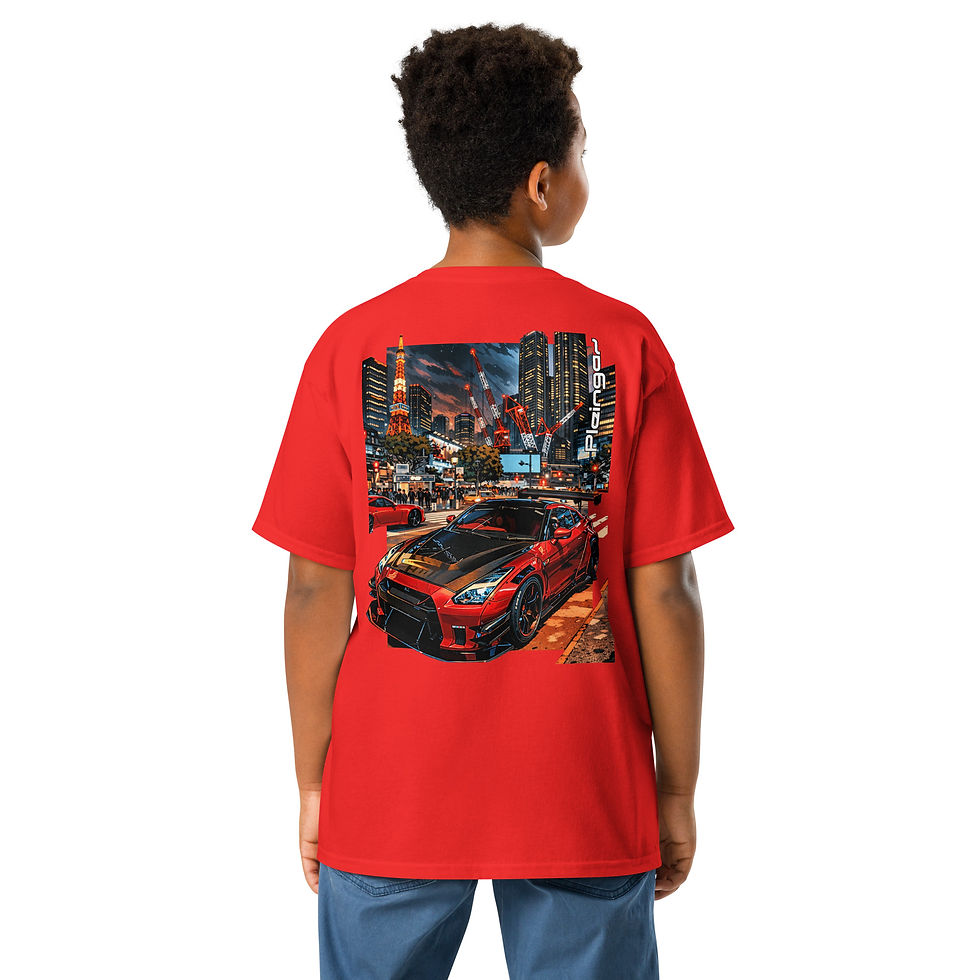 Thumbnail: Kids T-shirt Pleingaz R35 WIDEBODY TOKYO unisex coton oeko-tex