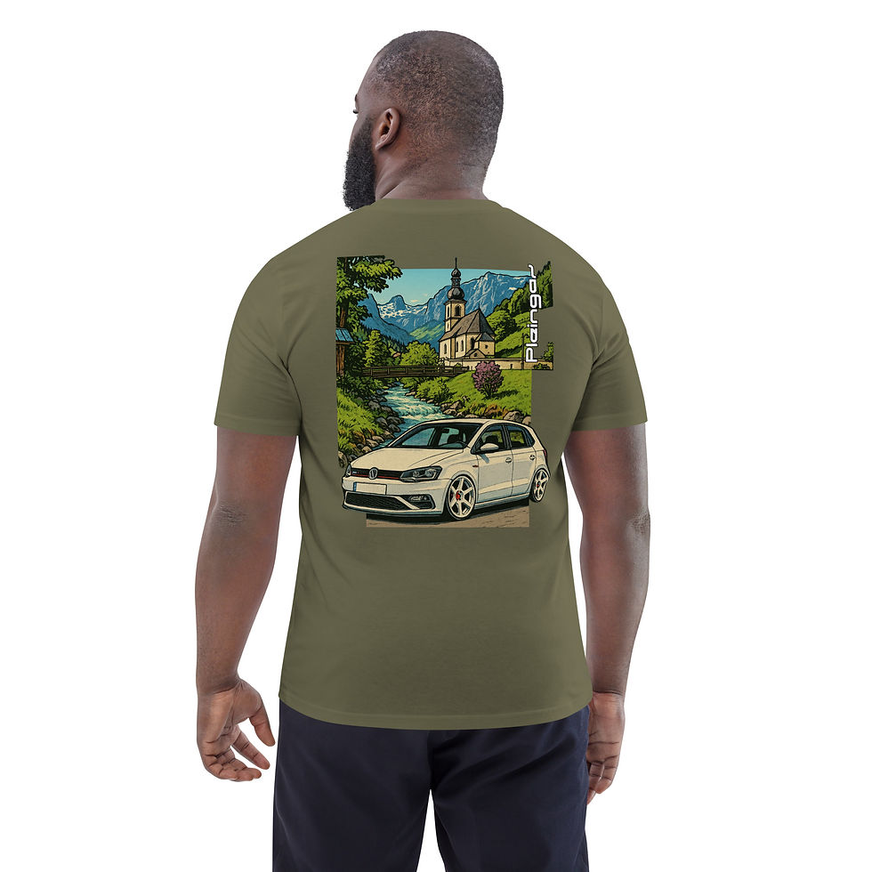 Miniature : T-shirt Pleingaz POLO 5 GTI - du S au 5XL - unisex 100% coton bio Oeko-Tex