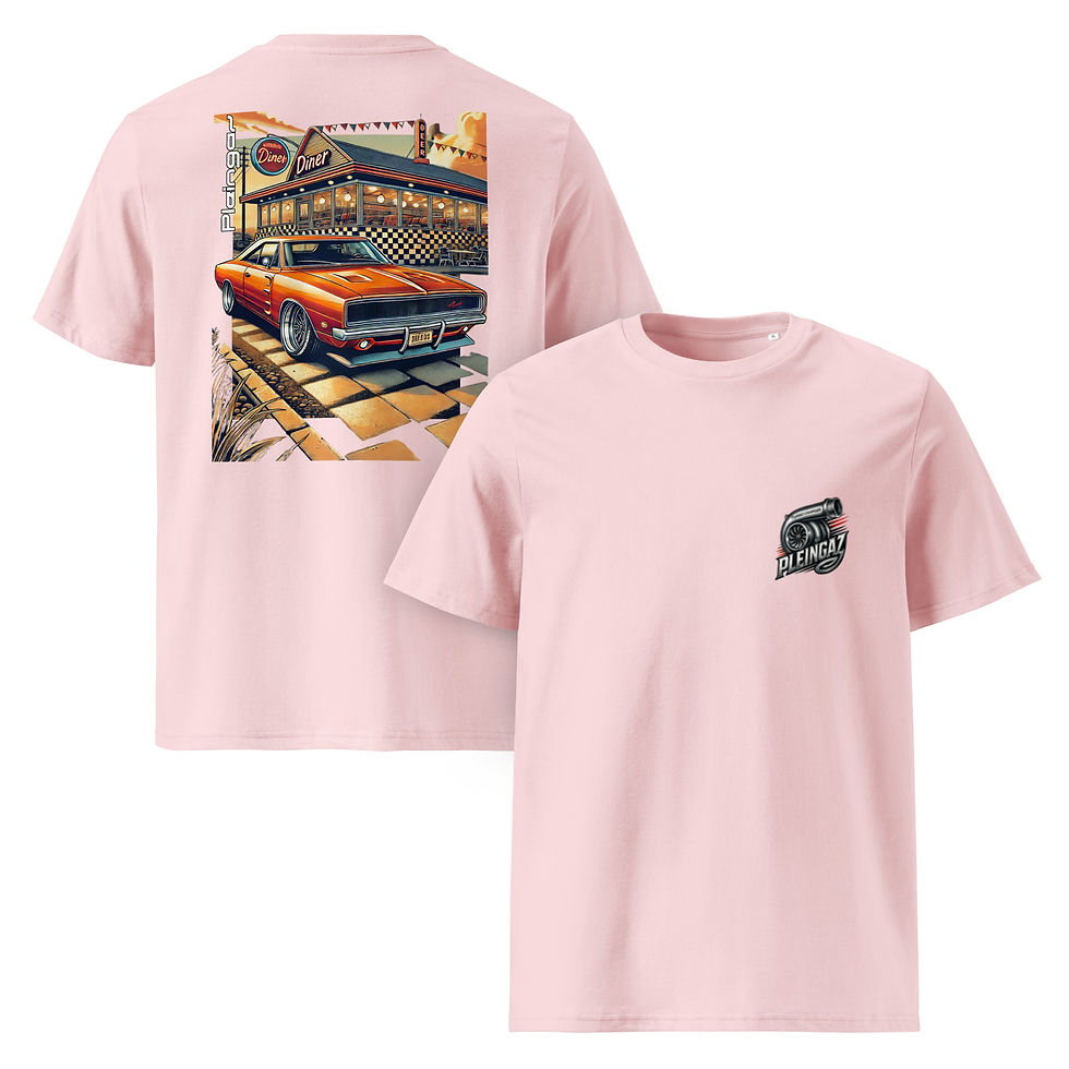 Miniature : T-shirt Pleingaz CHARGER Unisex 100% coton bio Oeko-Tex