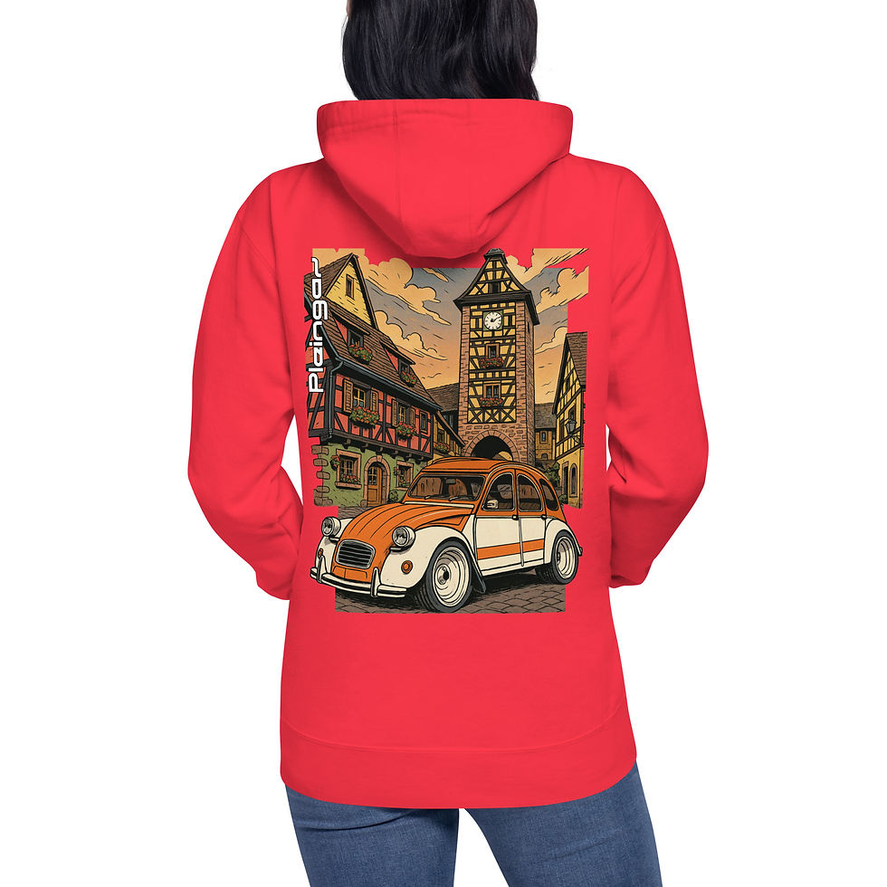 Miniaturbild: Hoodie Pleingaz 2CV SPOT - du S au 3XL  - unisex coton/polyester copie