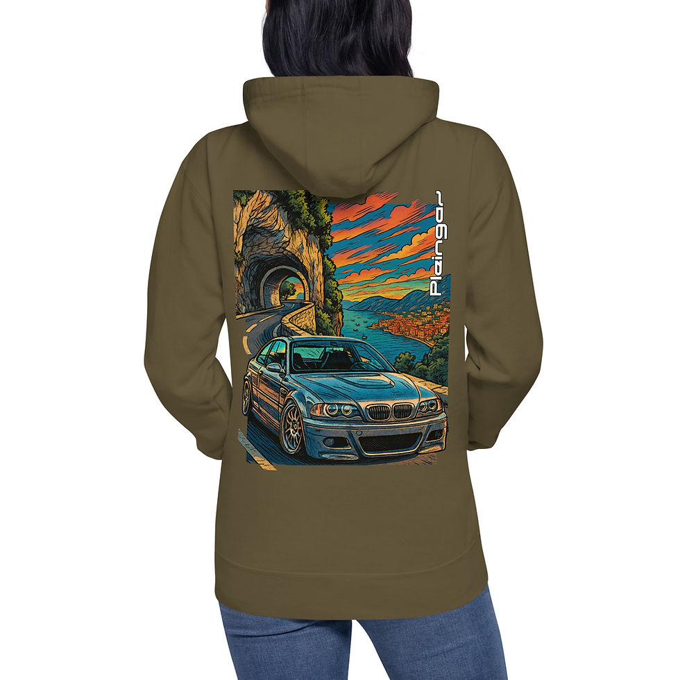 Miniature : Hoodie Pleingaz  M3 E46 SILVER - du S au 3XL - unisex coton/polyester