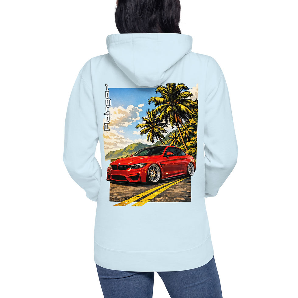 Miniature : Hoodie Pleingaz M4 F82 PALM RED - du S au 3XL - unisex coton/polyester