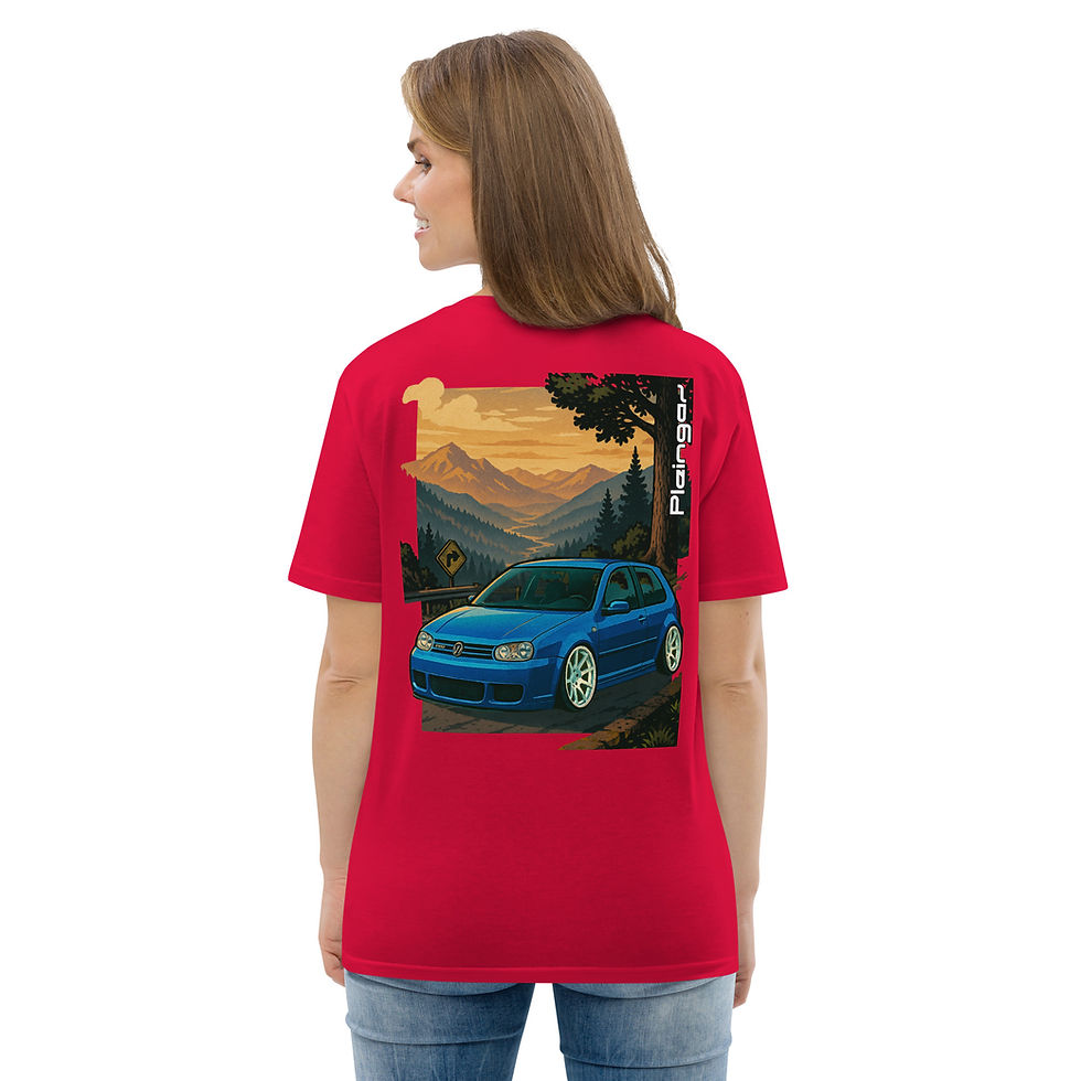 Miniature : T-shirt Pleingaz Golf MK4 R32 - du S au 5XL - unisex 100% coton bio Oeko-Tex