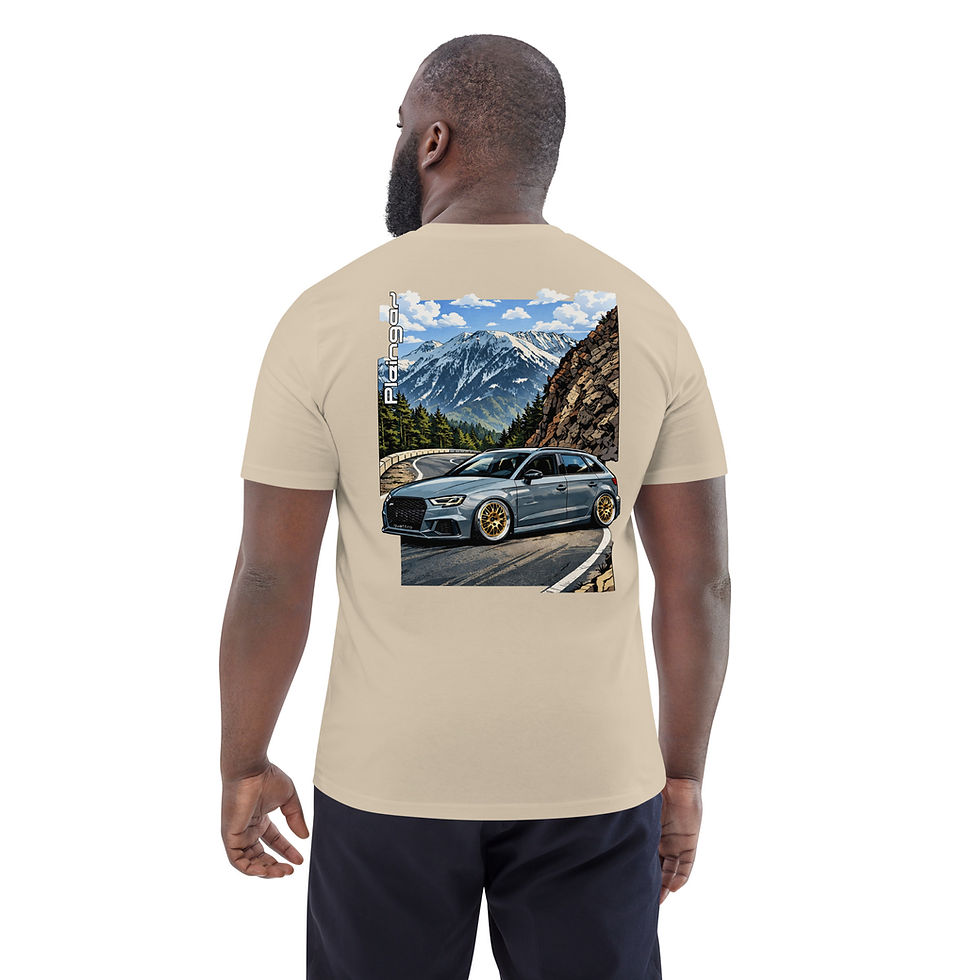 Thumbnail: T-shirt Pleingaz RS3 8V NARDO - du S au 5XL - Unisex coton bio oeko tex