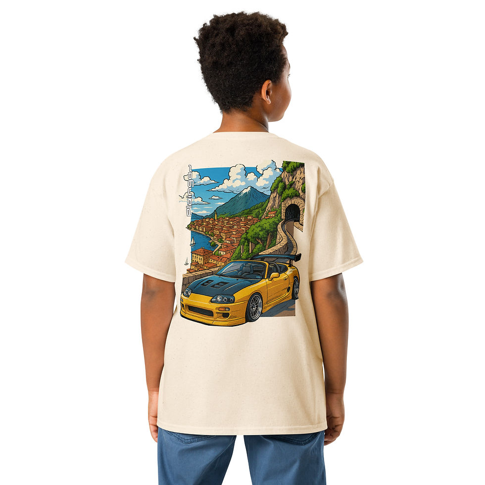 Thumbnail: Kid t-shirt Pleingaz SUPRA ROADSTER unisex coton Oeko-Tex