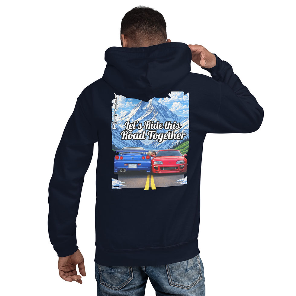 Thumbnail: Hoodie Pleingaz  LET'S RIDE (...) TOGETHER JDM unisex coton/polyester