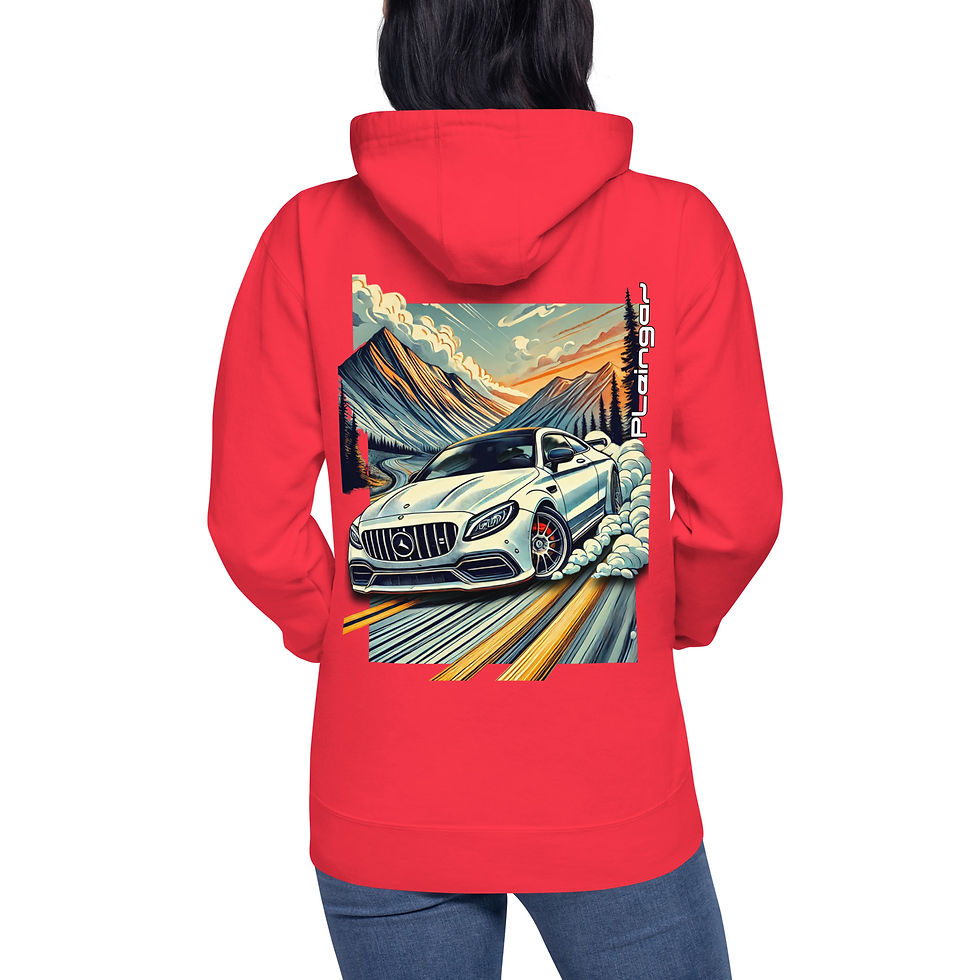 Miniature : Hoodie Pleingaz C63 AMG - du S au 3XL  - unisex coton/polyester