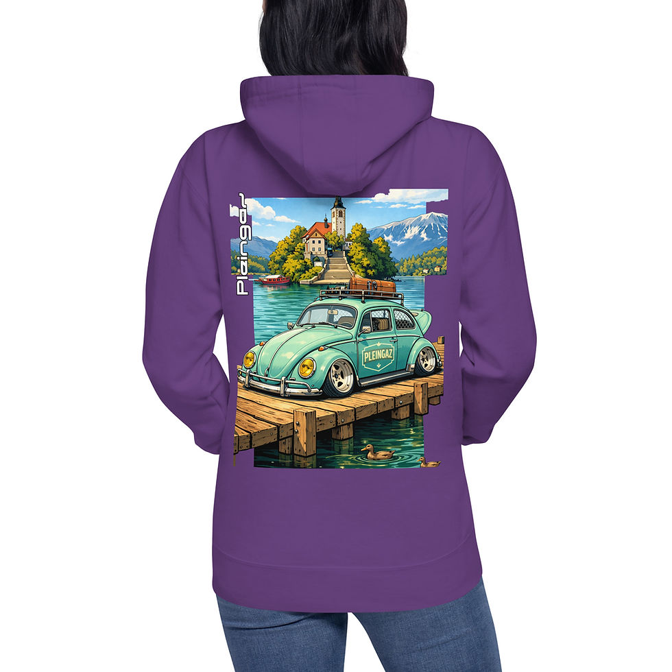 Miniaturbild: Hoodie Pleingaz  COX BLED - du S au 3XL  - unisex coton/polyester