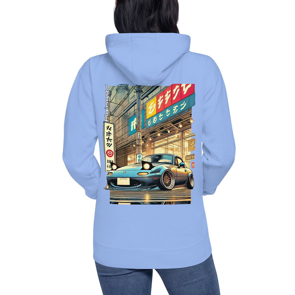 Thumbnail: Hoodie Pleingaz MX5 MIATA - du S au 3XL - unisex coton/polyester