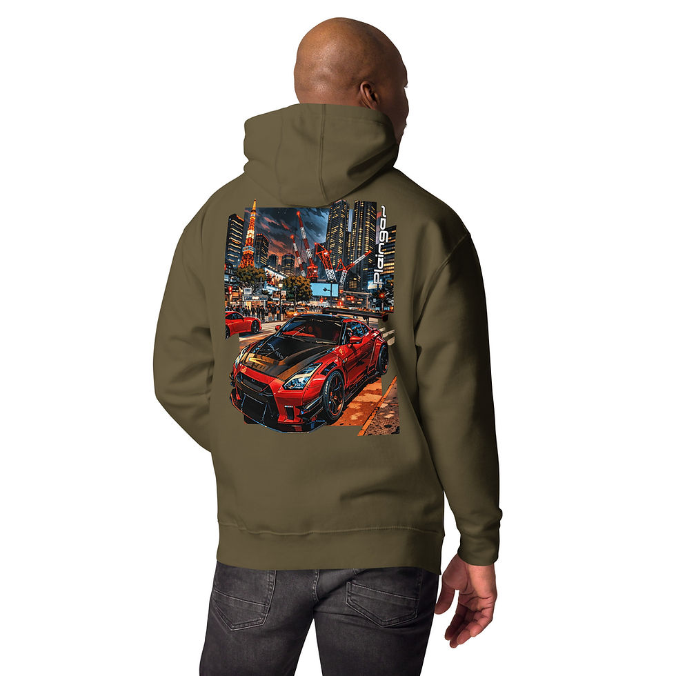 Miniature : Hoodie Pleingaz R35 WIDEBODY TOKYO - du S au 3XL - unisex coton/polyester
