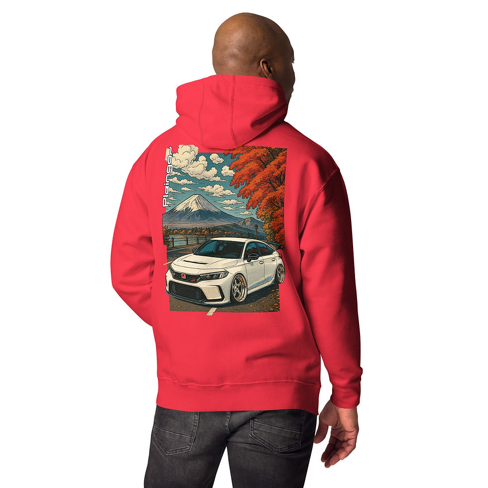 Miniature : Hoodie Pleingaz CIVIC FL5 - du S au 3XL - unisex coton/polyester