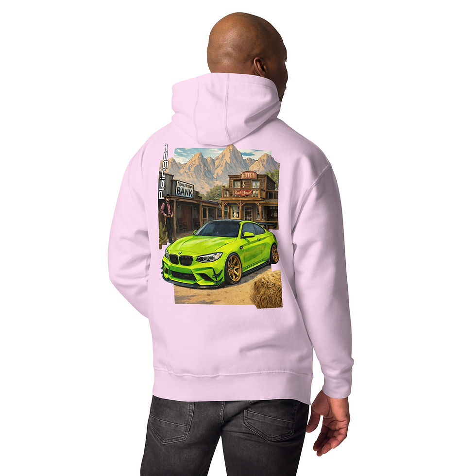 Miniature : Hoodie Pleingaz M2 F87 WESTERN - du S au 3XL - unisex coton/polyester