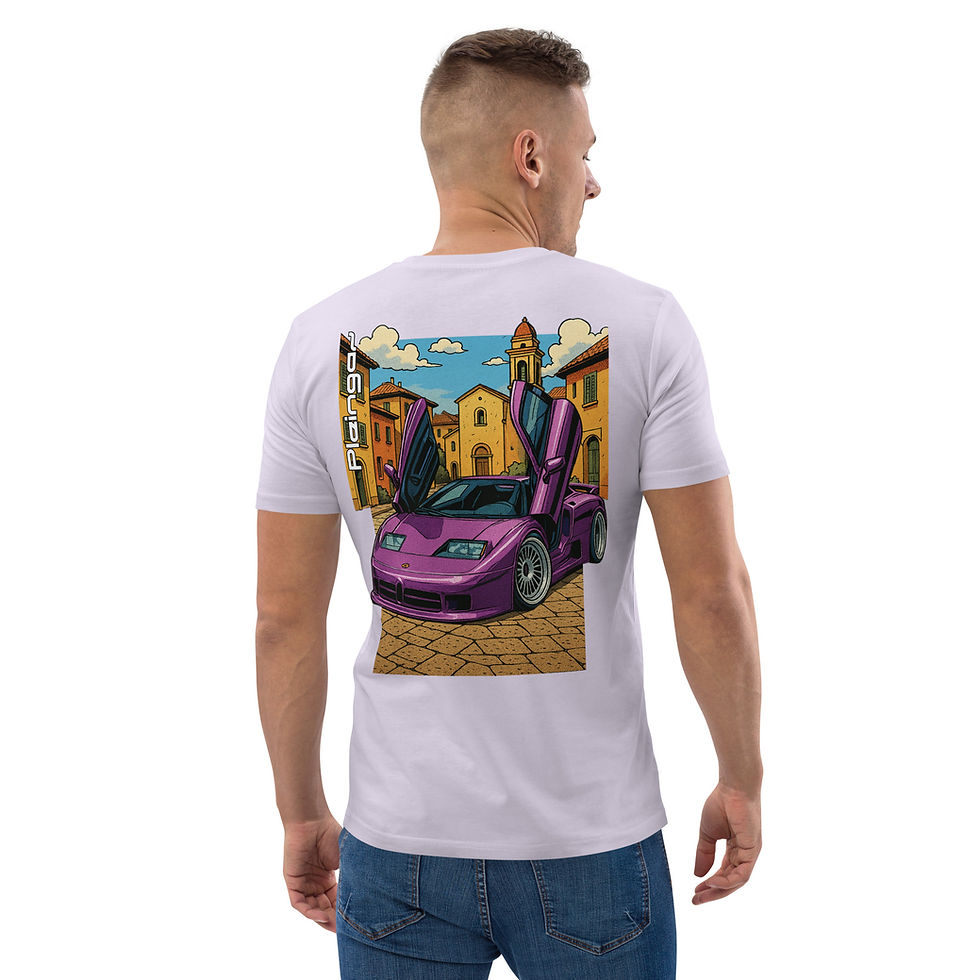 Thumbnail: T-shirt Pleingaz EB110 Viola - du S au 5XL - Unisex Coton bio Oeko-Tex