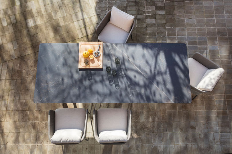 expormim atrivm grey dinner table