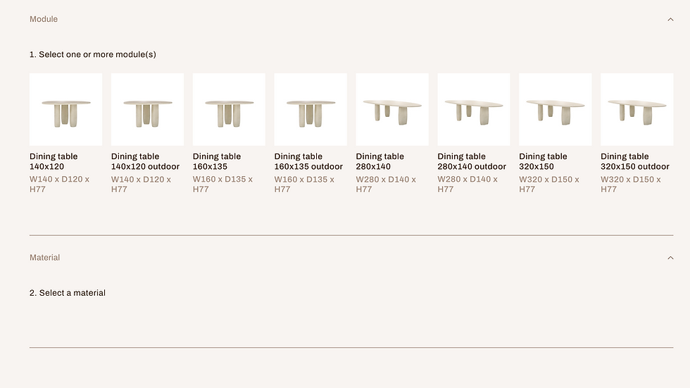 Thumbnail: Tone Dining Table 280x1240 models