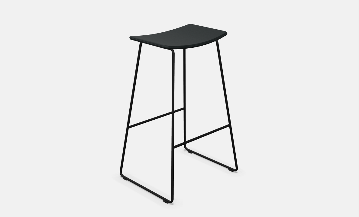 Tao Stool with upholstered seat (High)