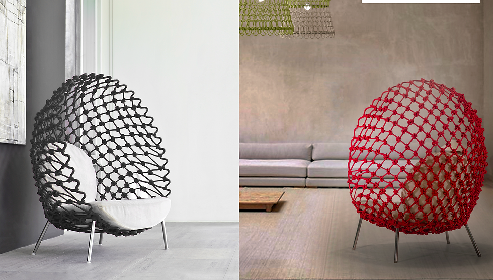Thumbnail: Kenneth Coponbue Dragon Lounge Chair