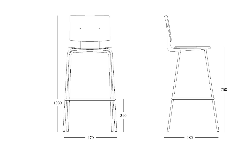 Thumbnail: Don Stool H75 Size