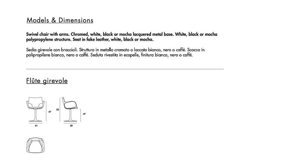 Thumbnail: Flûte Swivel Chair