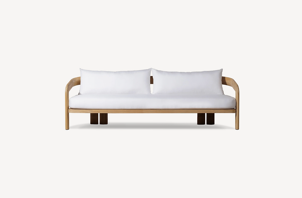 Thumbnail: Chloe Teak 3S Sofa