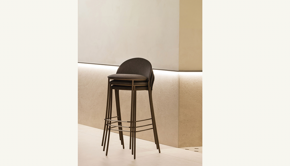 Thumbnail: Petale Upholstered Bar Stool
