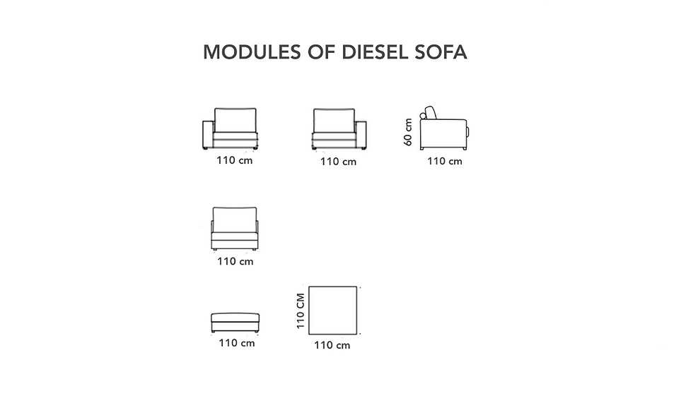 Thumbnail: Diesel Sofa Size