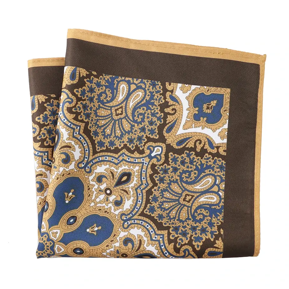 Miniatura: New Men Pocket Square Handkerchief  Accessories Paisley Dot Vintage Business