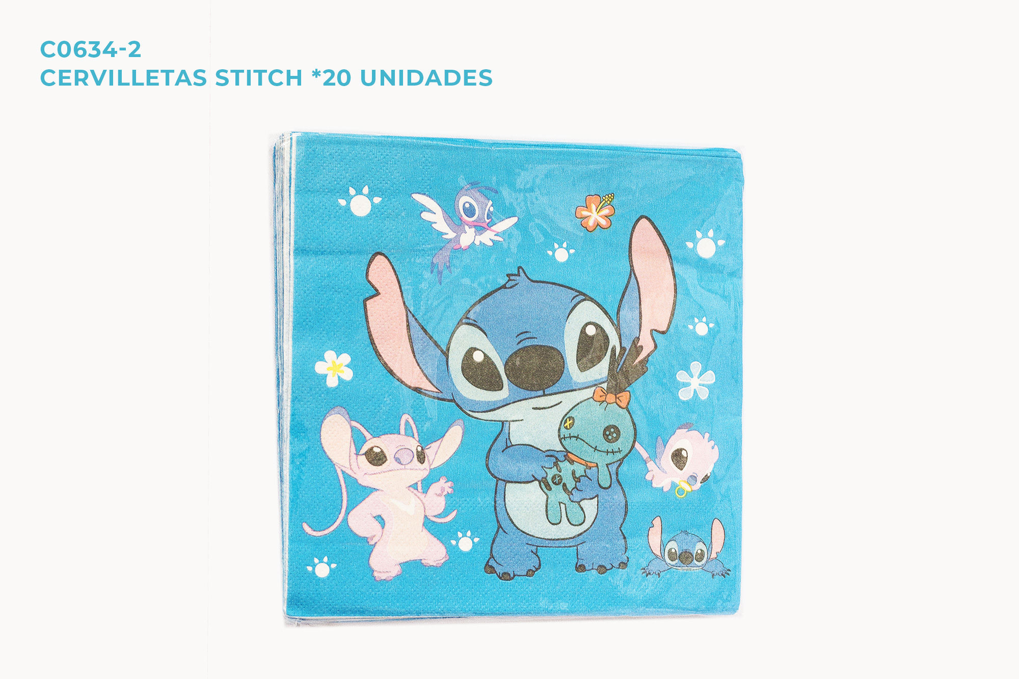 Servilleta Stitch *20 Unidades