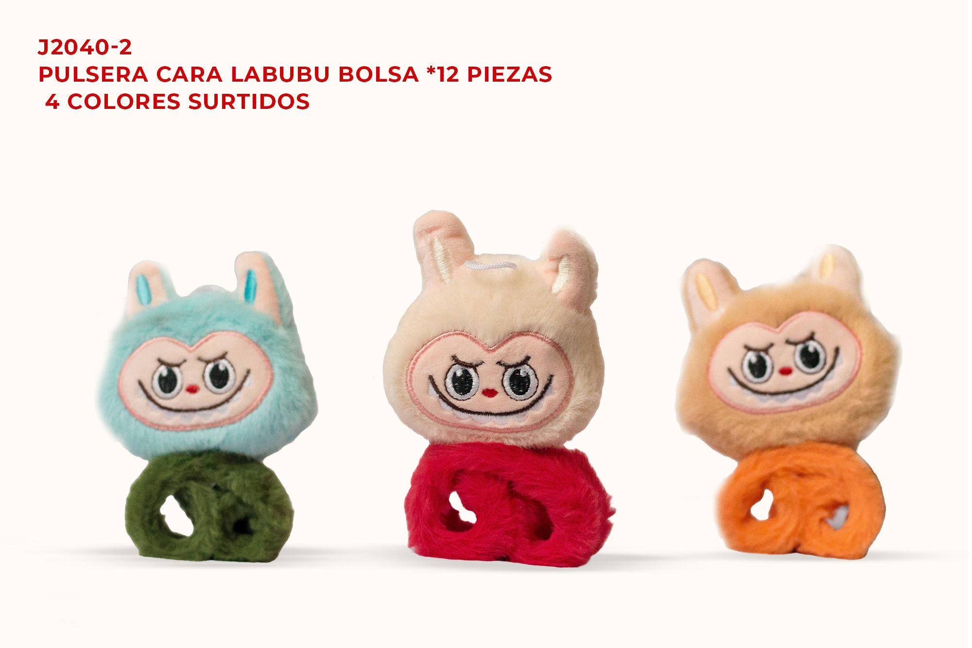 Pulsera Cara Labubu Bolsa *12 Unidades