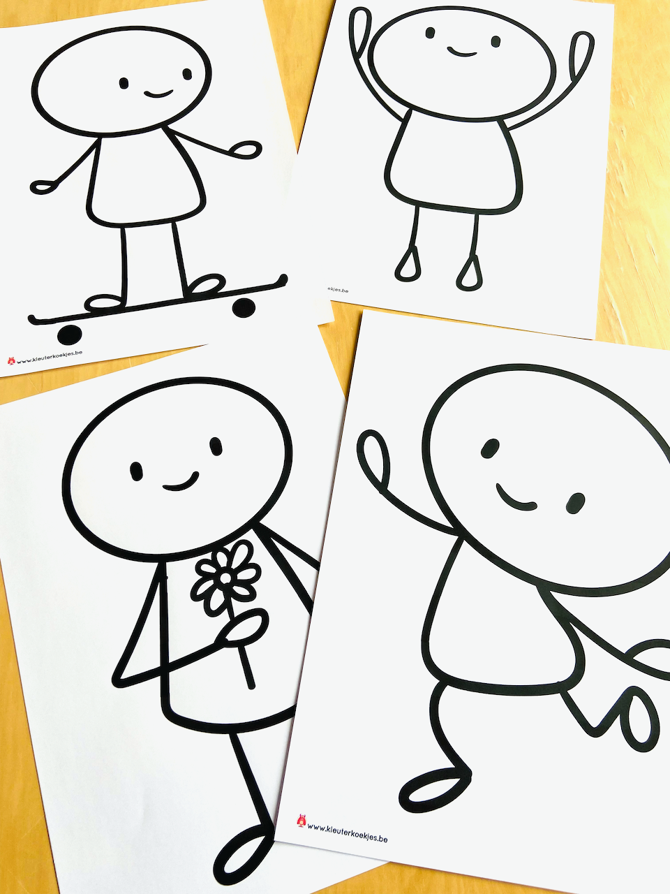Thumbnail: SYMBOLENPAKKET VANAF 4 JAAR : Kleurrijke Stokpopjes