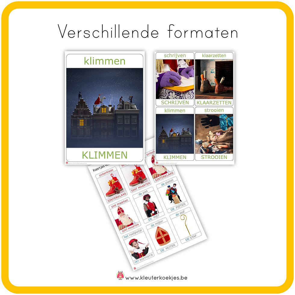 Thumbnail: WOORD - FOTOKAARTEN "SINTERKLAAS"
