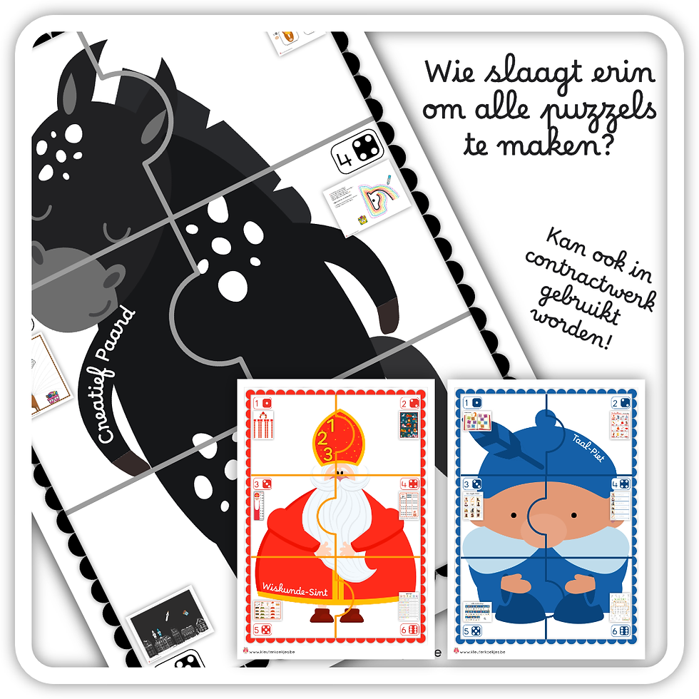 Thumbnail: DREAMTEAM SINT! - Uitdagende opdrachten in puzzelvorm voor Oudste Kleuters