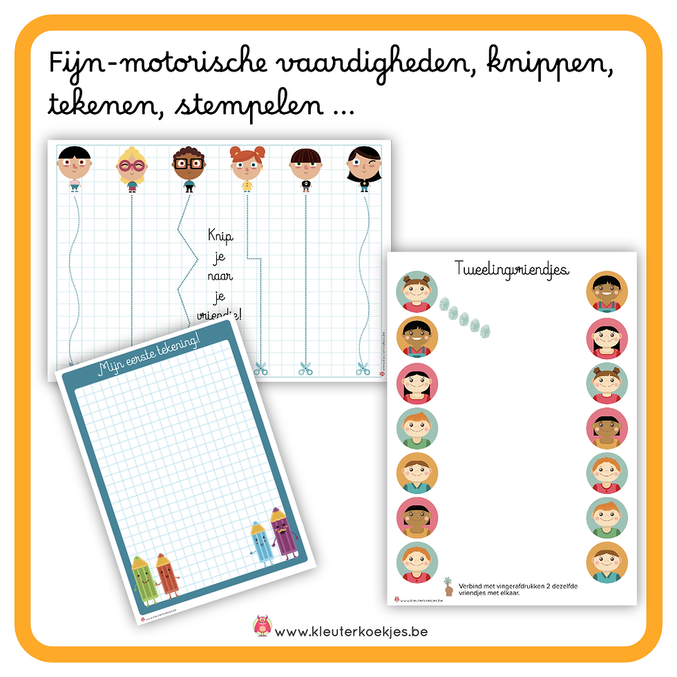 Thumbnail: SCHOOLTJE SPELEN! Lief schoolbundeltje voor de Jongste Kleuters