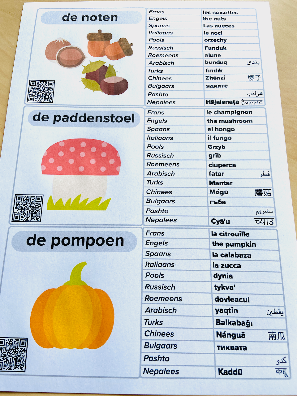 Thumbnail: KOEKIETAAL "HERFST" : Geef kinderen de taal mee naar huis!