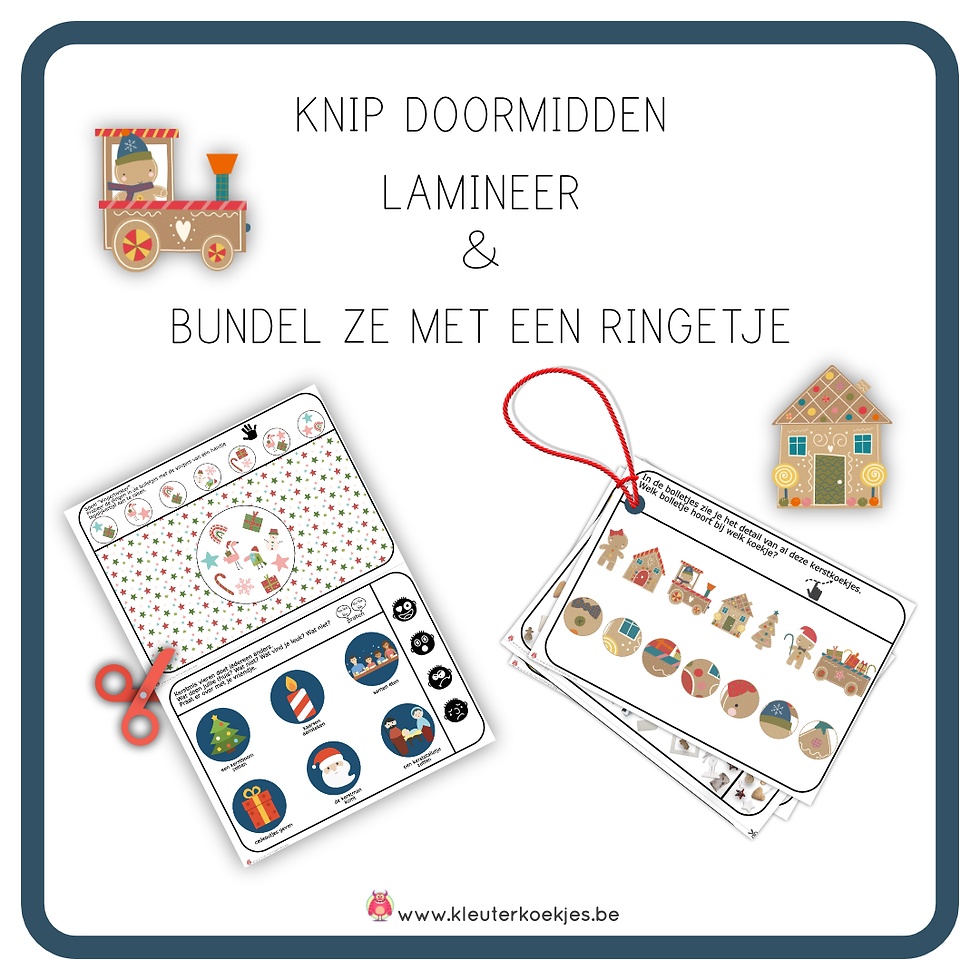 Thumbnail: WACHTKAARTEN KERST: Geef de kinderen iets te doen tijdens het wachten!