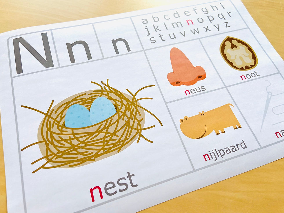 Thumbnail: LETTERMUURKAARTEN - leesletters