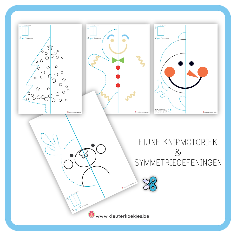 Thumbnail: KNIPPERDEKNIP KERST - Knip-Vouw-Knutselsjablonen met Stappenplannen