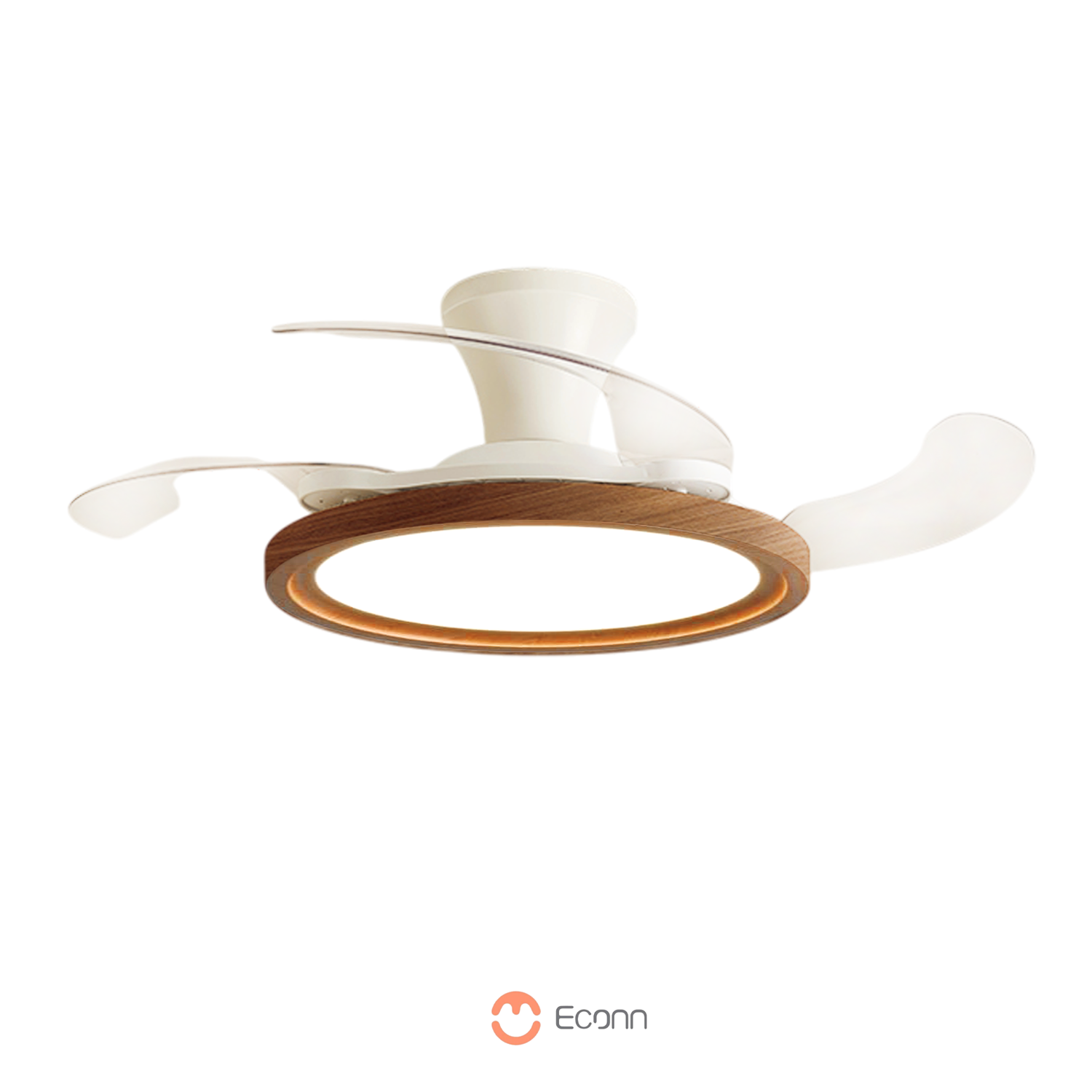 Oak Ceiling Fan with Light