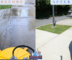 Exclusive Power Washing-concrete-pressure-washing-before-after-south-surrey