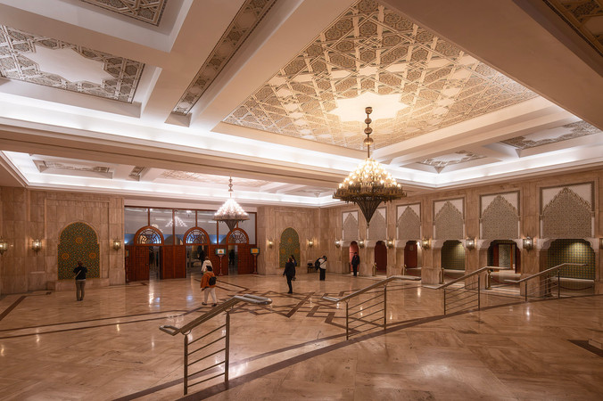 Hassan II Mosque sunset casablanca morocco