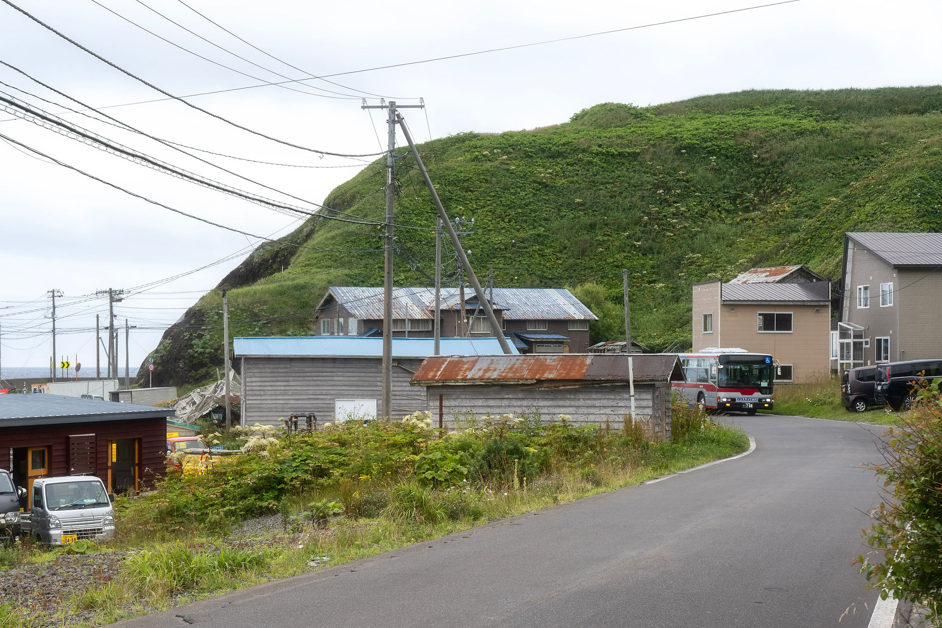 public bus rebun island hokkaido japan