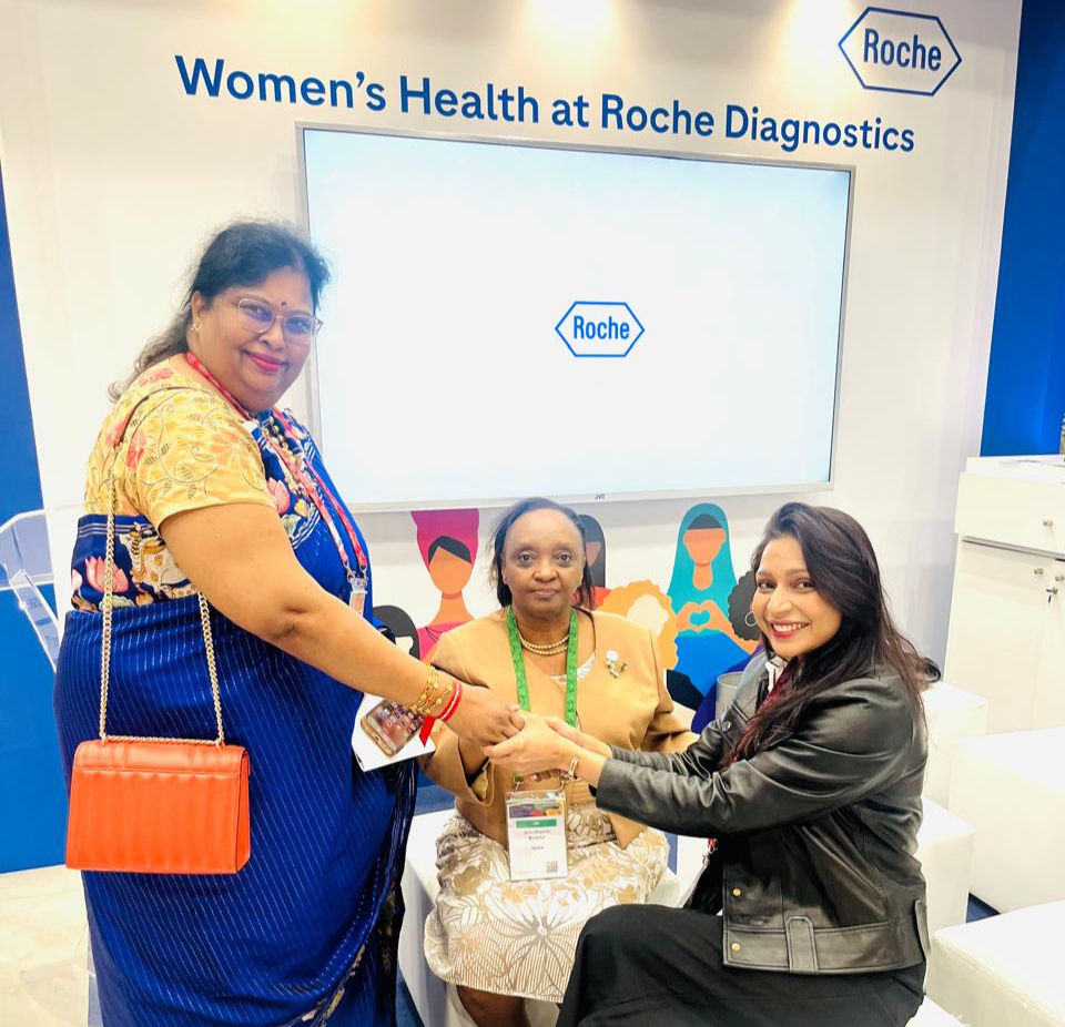 Dr. Shivani Samlall had the pleasure and privilege of meeting with Professor Anne-Beatrice Kihara, President of FIGO, and Dr. Shantha Kumari, Treasurer of FIGO.