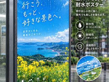 印刷物におけるPP加工とは? PP加工で耐水耐候力アップ!
