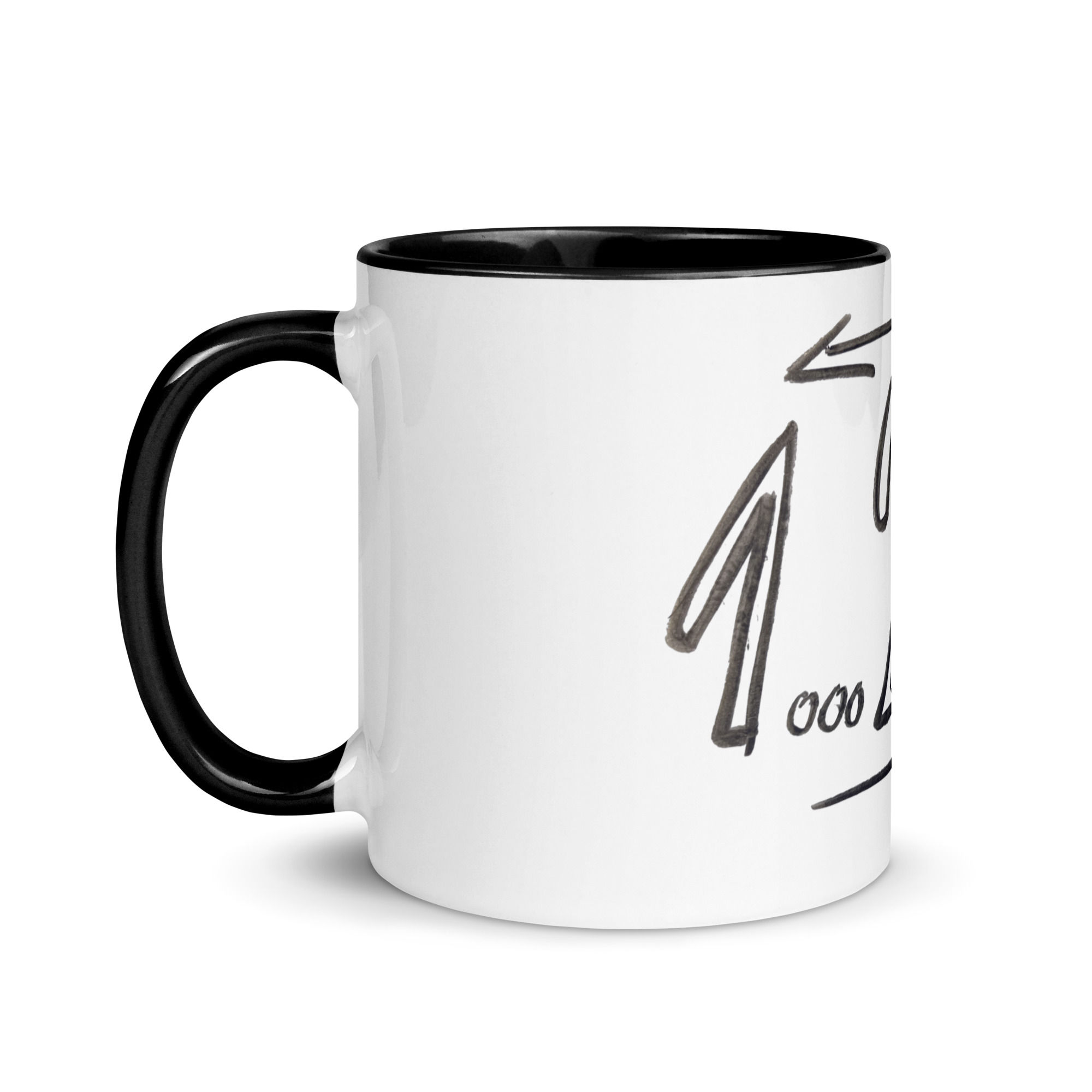 Medes Group color white Mug four 443ml Black