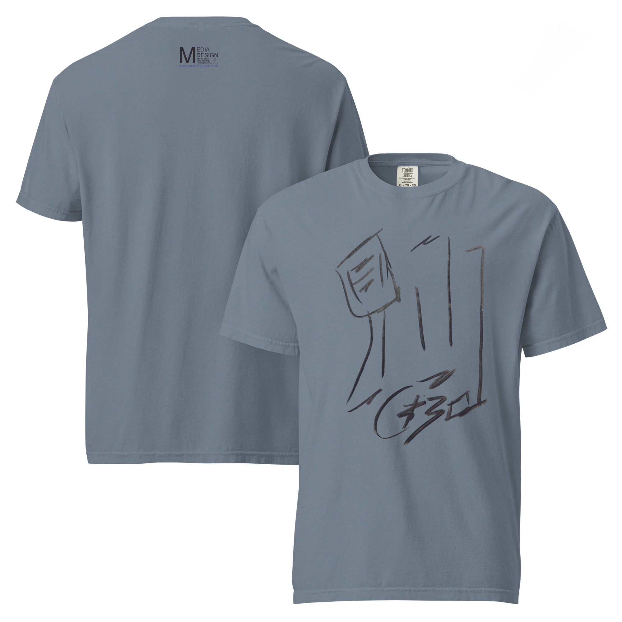 Medes Group Comfort Colors twenty-seven Unisex T-Shirt blue jean